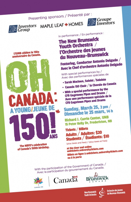 L’OJNB donne son dernier concert de la saison 2017-2018 à Fredericton