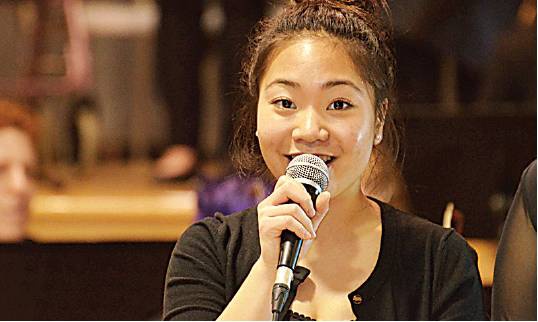 Chamber orchestra performs for students