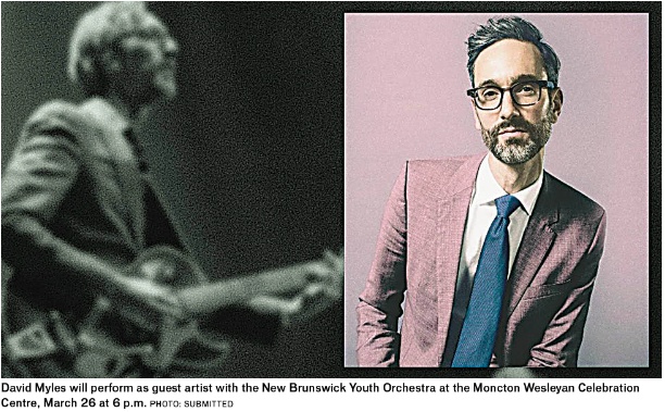 David Myles performs with NBYO LIVE at Moncton Wesleyan Celebration Centre on March 26, 2022 