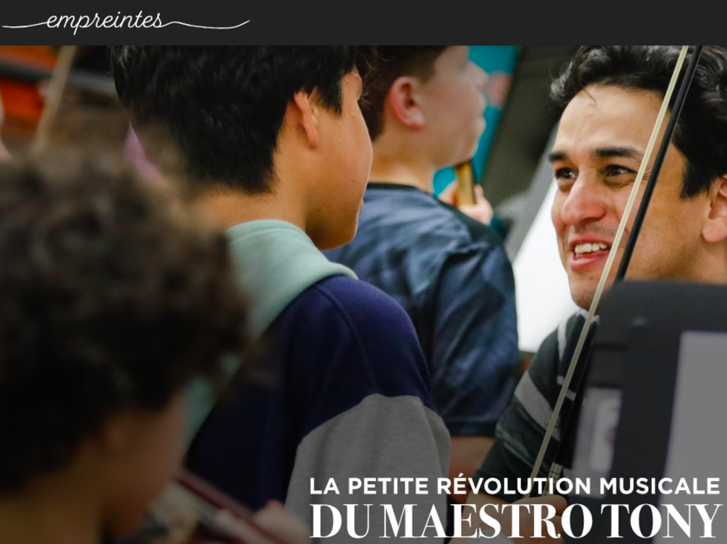 LA PETITE RÉVOLUTION MUSICALE DE MAESTRO TONY