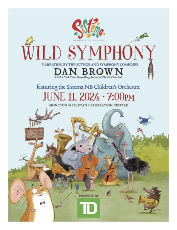 Le célèbre auteur Dan Brown se produira avec l’Orchestre des enfants de Sistema NB